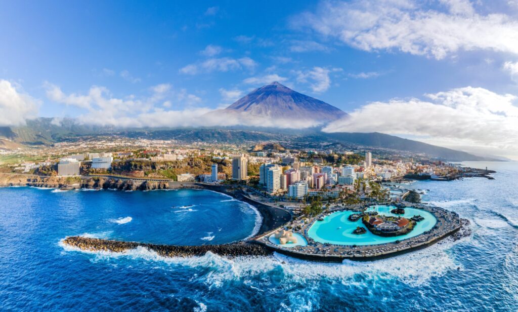 Vue aerienne de Tenerife