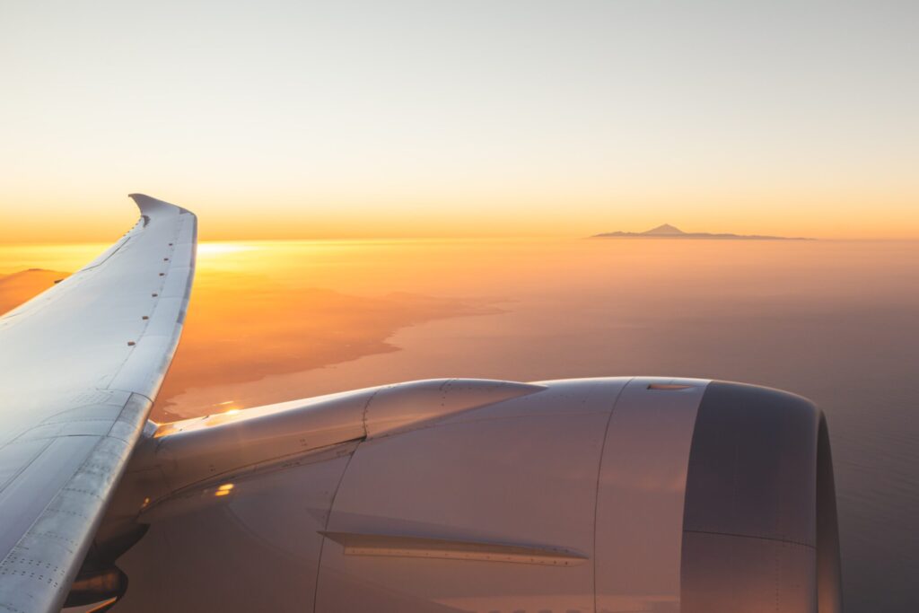 Vue avion Teide