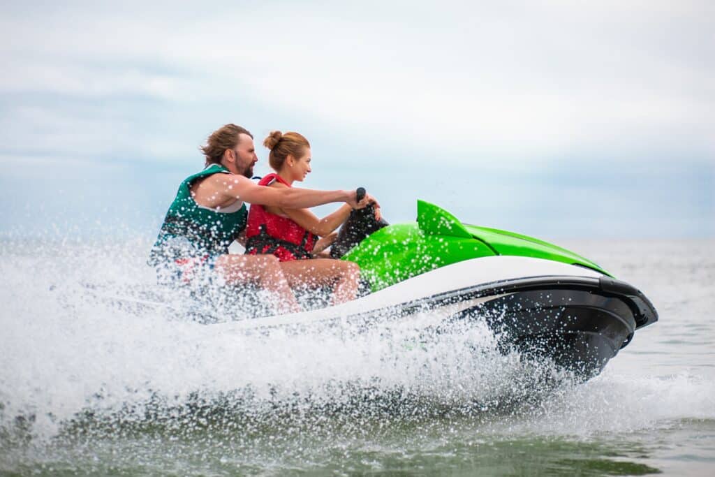 Jet ski en famille à Tenerife