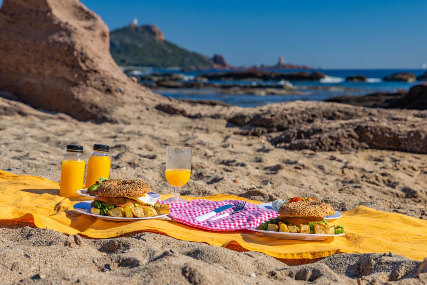 Pique nique sur la plage à Tenerife
